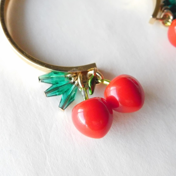 J CREW cherries small cuff bracelet - Picture 3 of 3